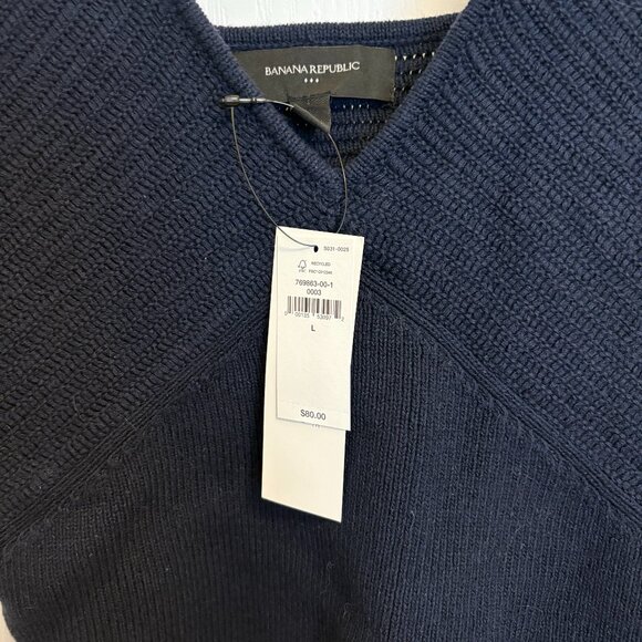 Navy Blue Tank Sweater - Size L - Picture 5 of 5